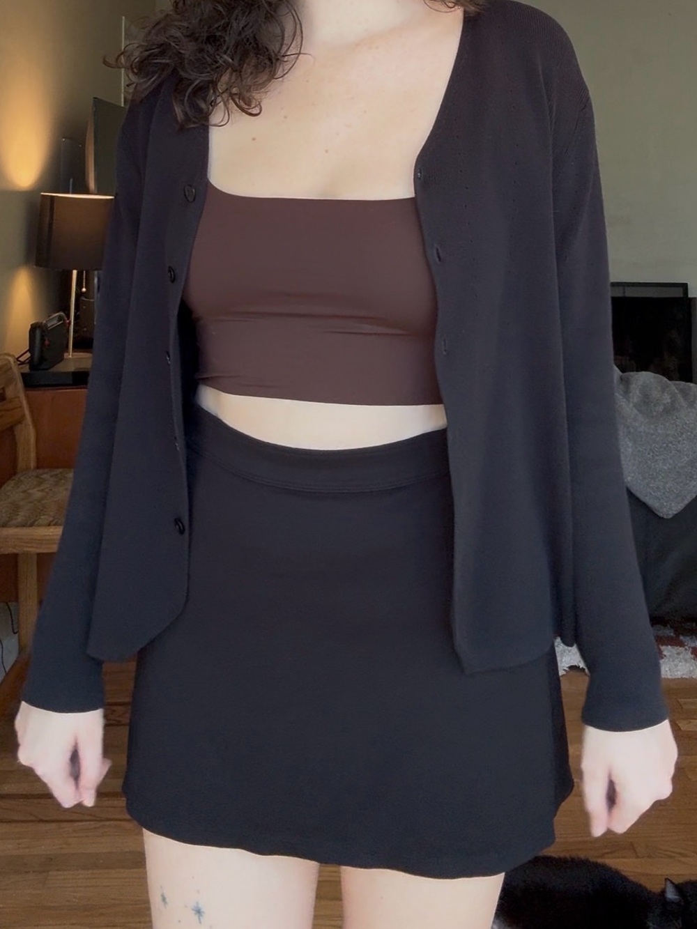 Vintage 90s Black Cardigan